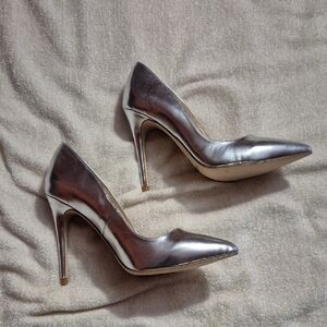 Elegant Silver High Heels